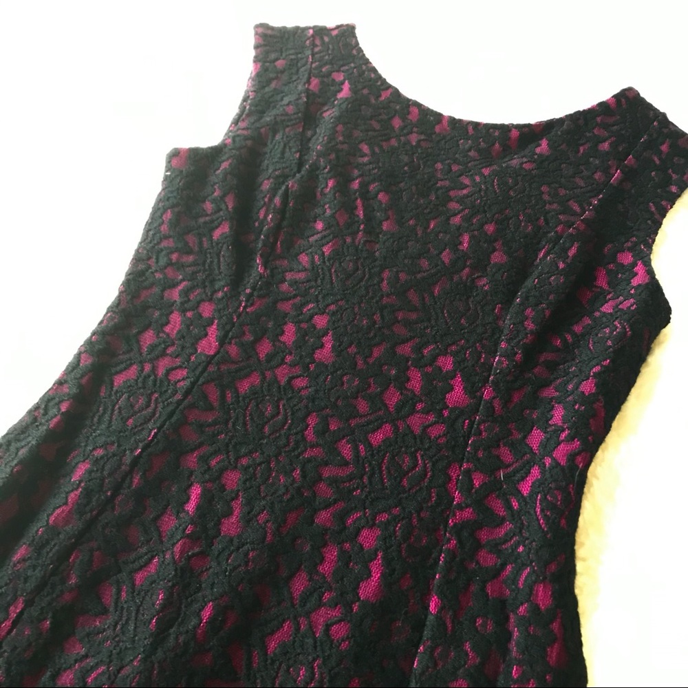 FRENCH CONNECTION Lace Inlay Midi Dress